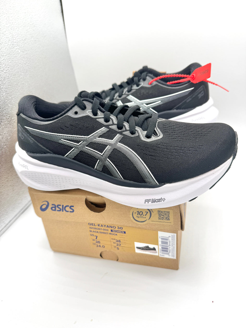 Asics Women’s Gel Kayano 30 - Black Sheet Rock , Regular Width