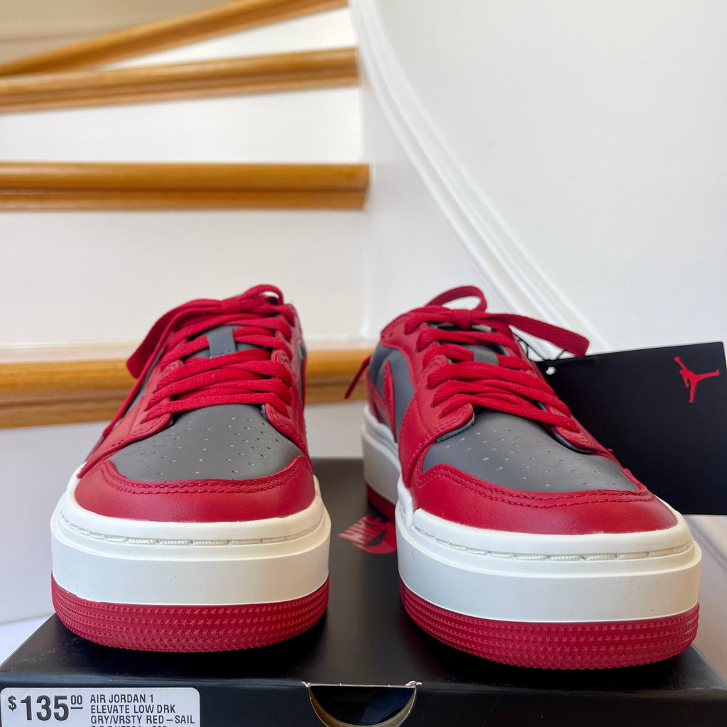 Nike Air Jordan Elevate Platform Women’s Sneakers - Varsity Red / Dark Grey