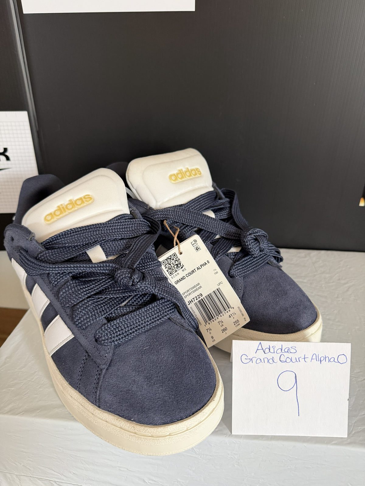 Adidas Grand Court Alpha 0 - Navy/White 9W