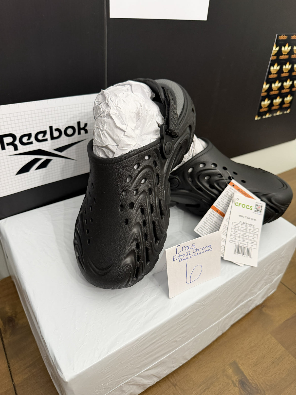 Crocs Echo II Chrome - Black/Chrome 6M