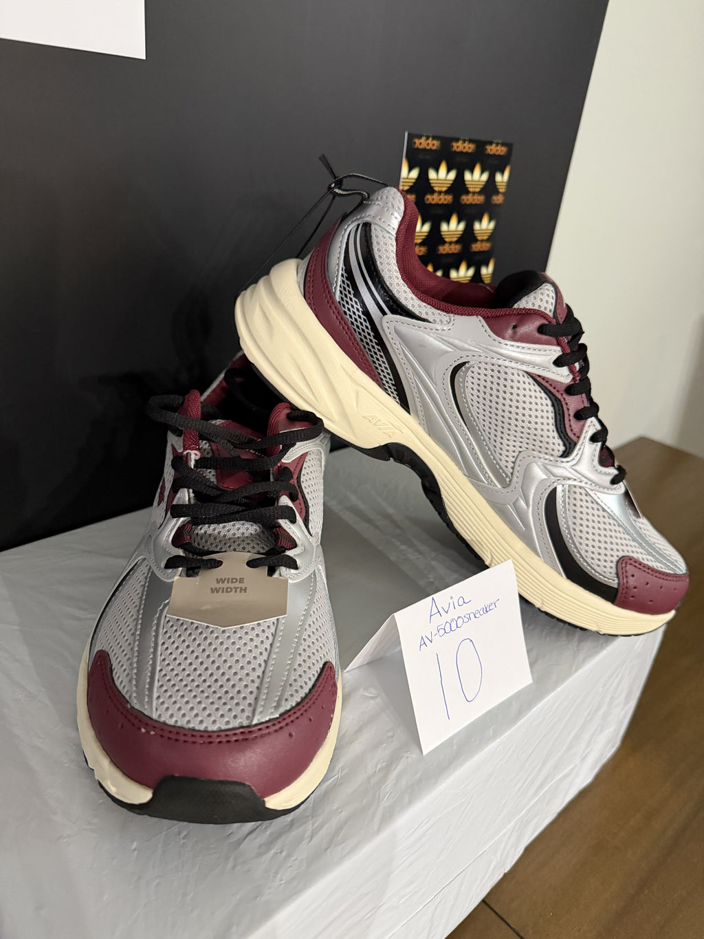 Avia AV-6000 Sneaker - Silver/Maroon 10W