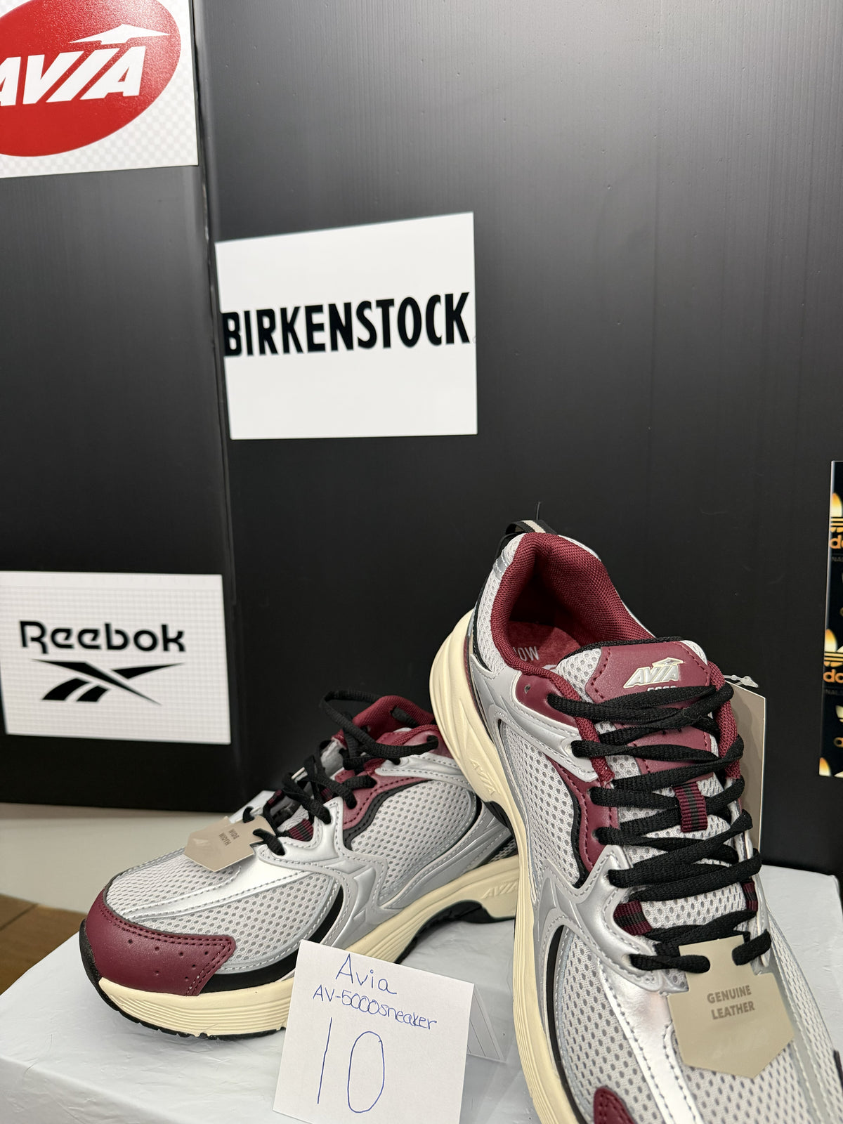 Avia AV-6000 Sneaker - Silver/Maroon 10W