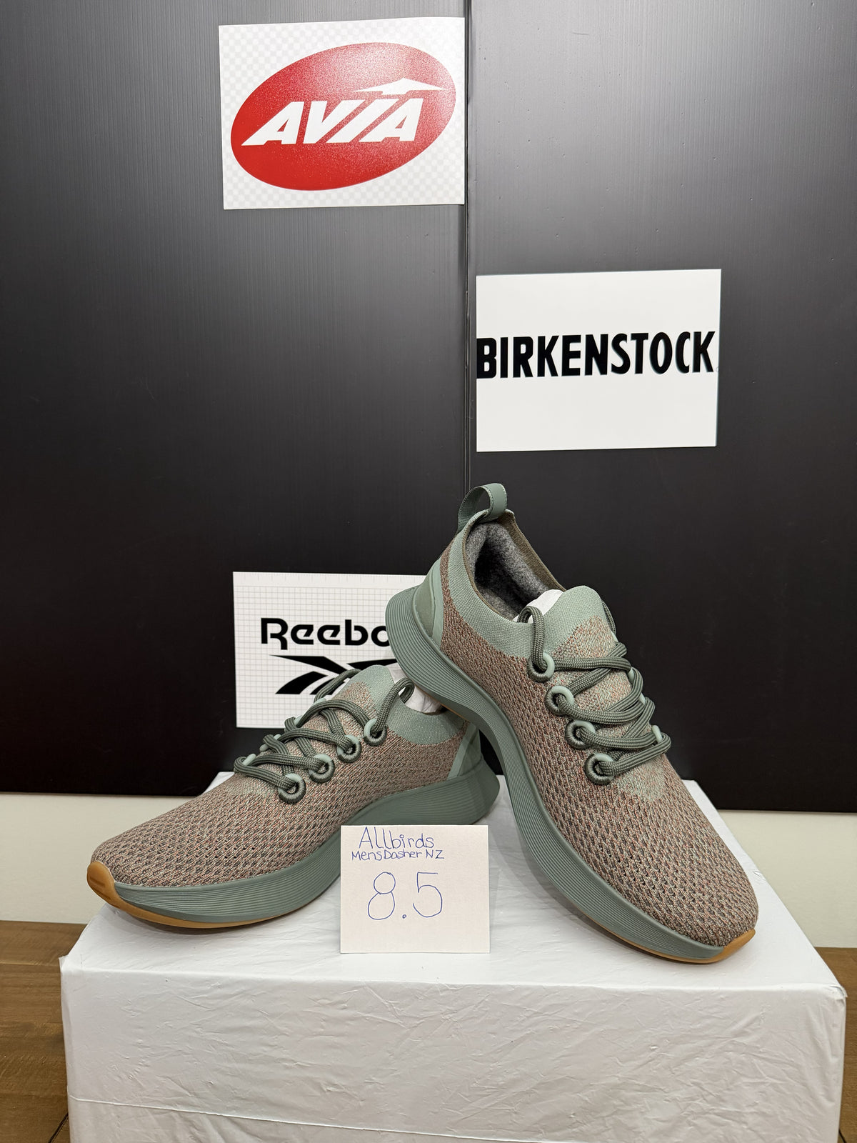 Allbirds Men's Dasher NZ - Sage Green/Gum 8.5M