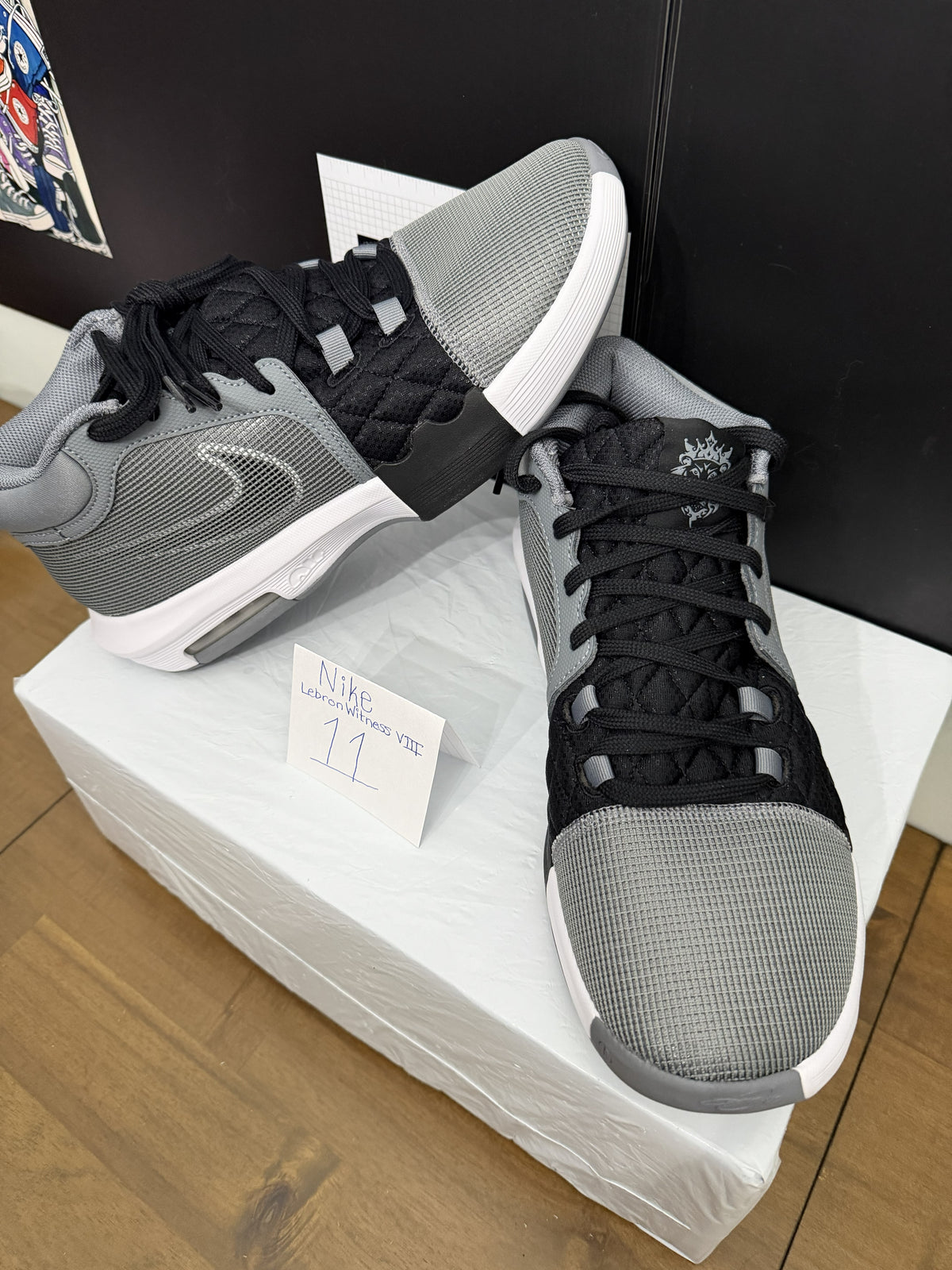Nike LeBron Witness VIII - Cool Grey/Black 11M
