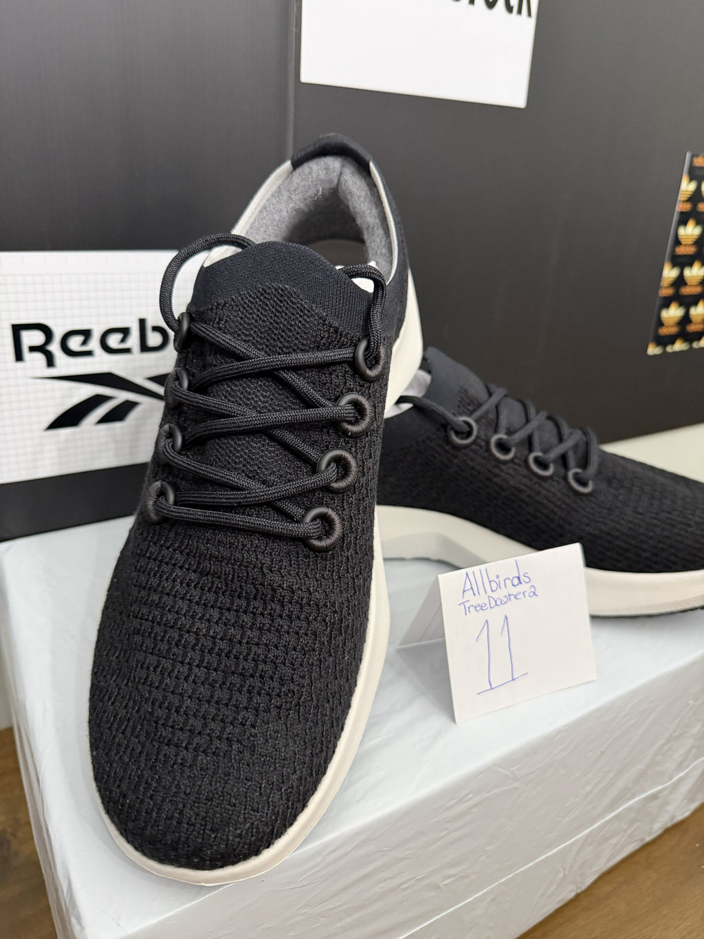 Allbirds Tree Dasher 2 - Black/White  11M