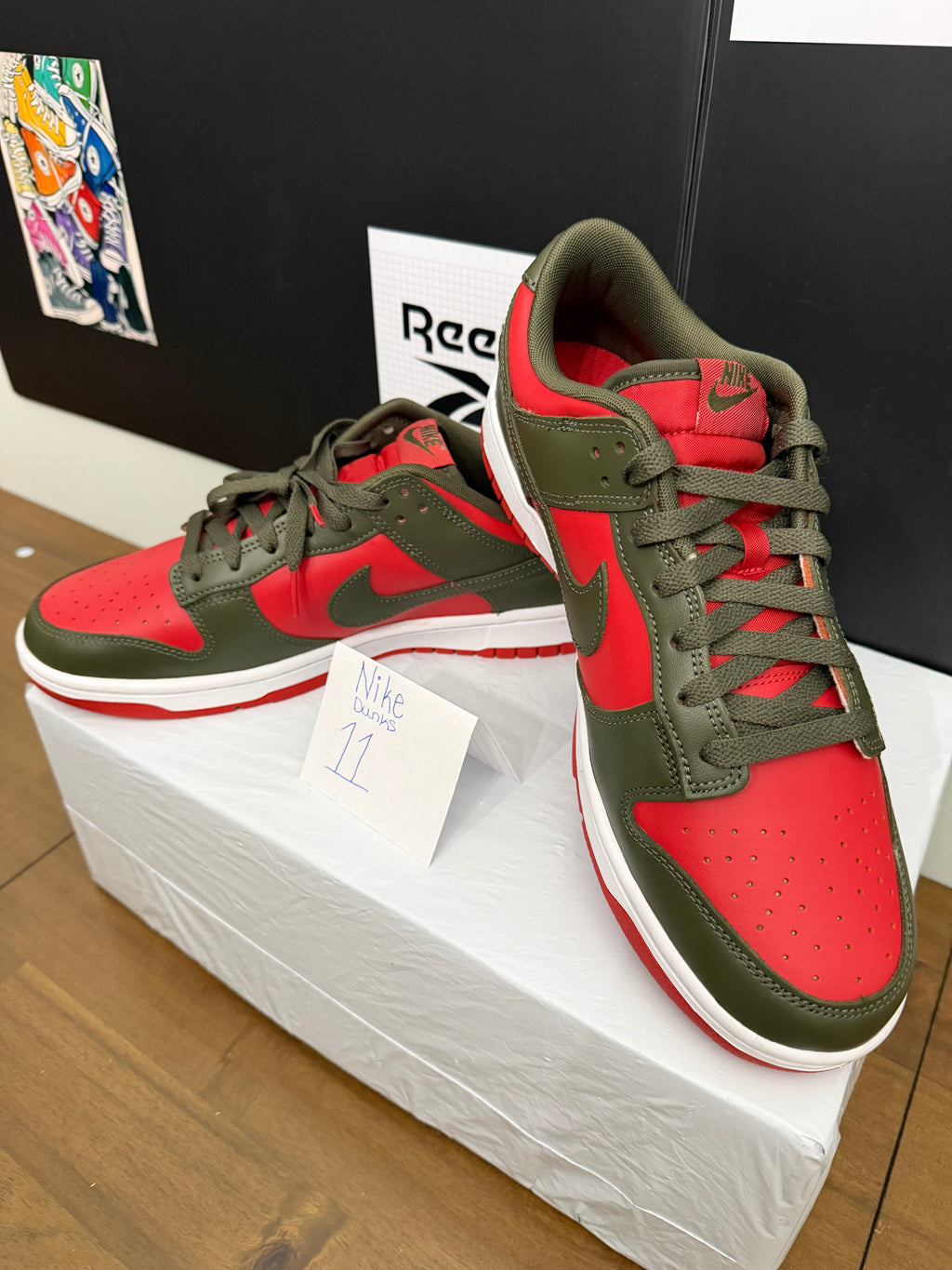 Nike Dunk Low - Red/Olive 11M