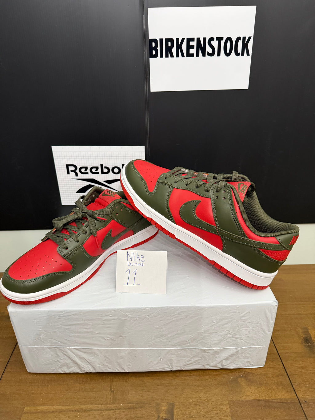 Nike Dunk Low - Red/Olive 11M