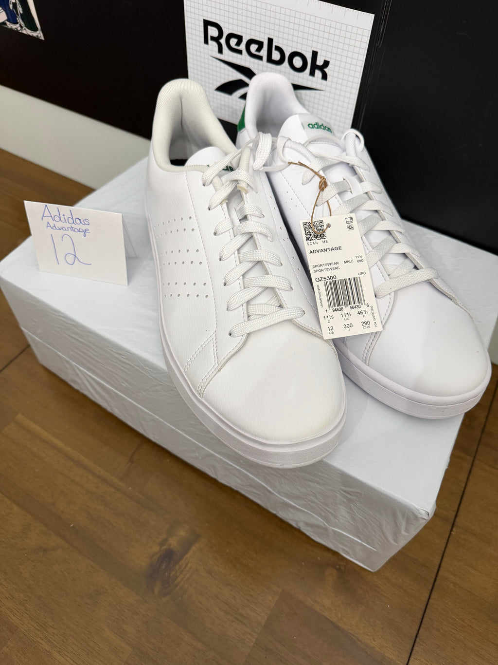 Adidas Advantage - White/Green 12M