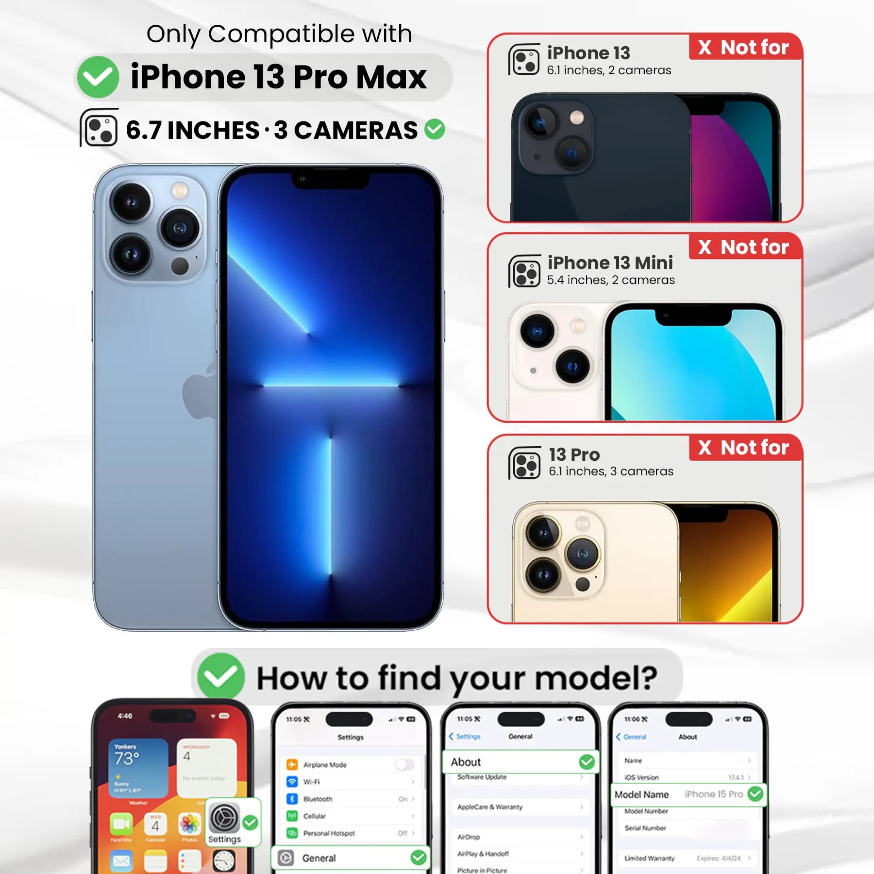 Entronix [Magnetic] Case Compatible with iPhone 13 Pro Max - Translucent Frosted Matte