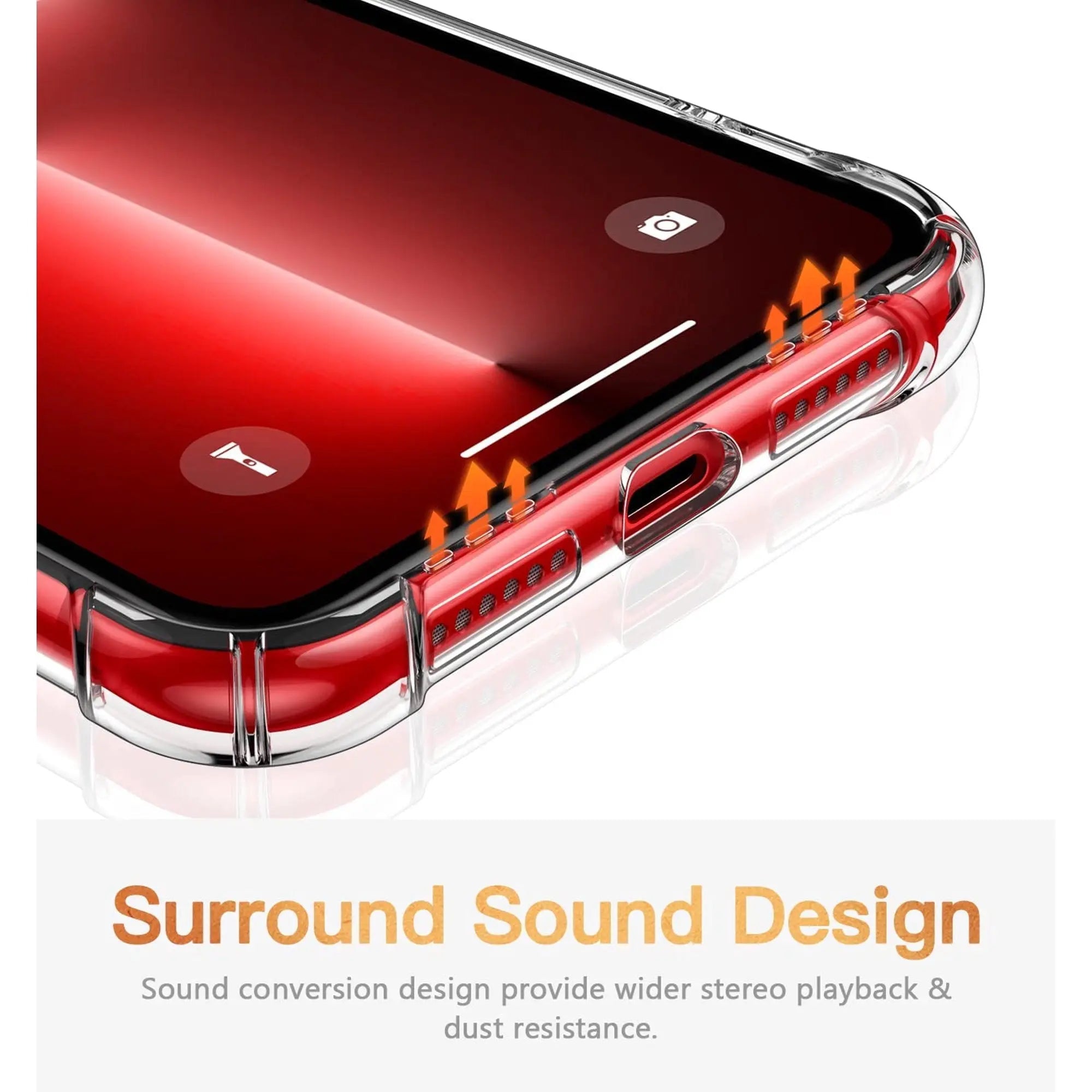 Entronix Case Compatible with iPhone XR - [Hard Back] Slim Clear