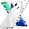 Entronix Bundle Compatible with iPhone X - [Hard Back] Clear Case & 2 Clear Screen Protectors