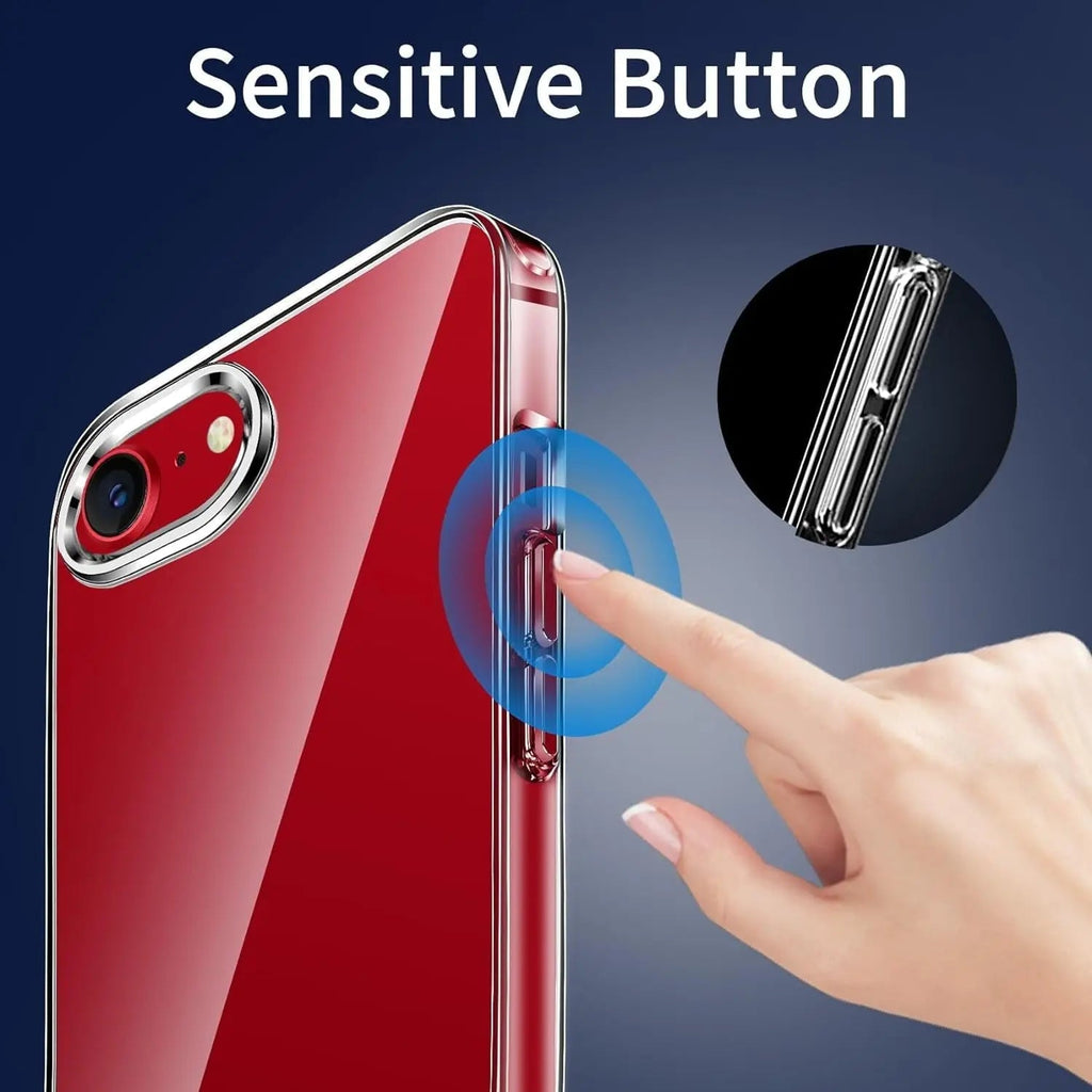 Entronix Case Compatible with iPhone 8/7/SE (2nd Gen) - [Hard Back] Slim Clear