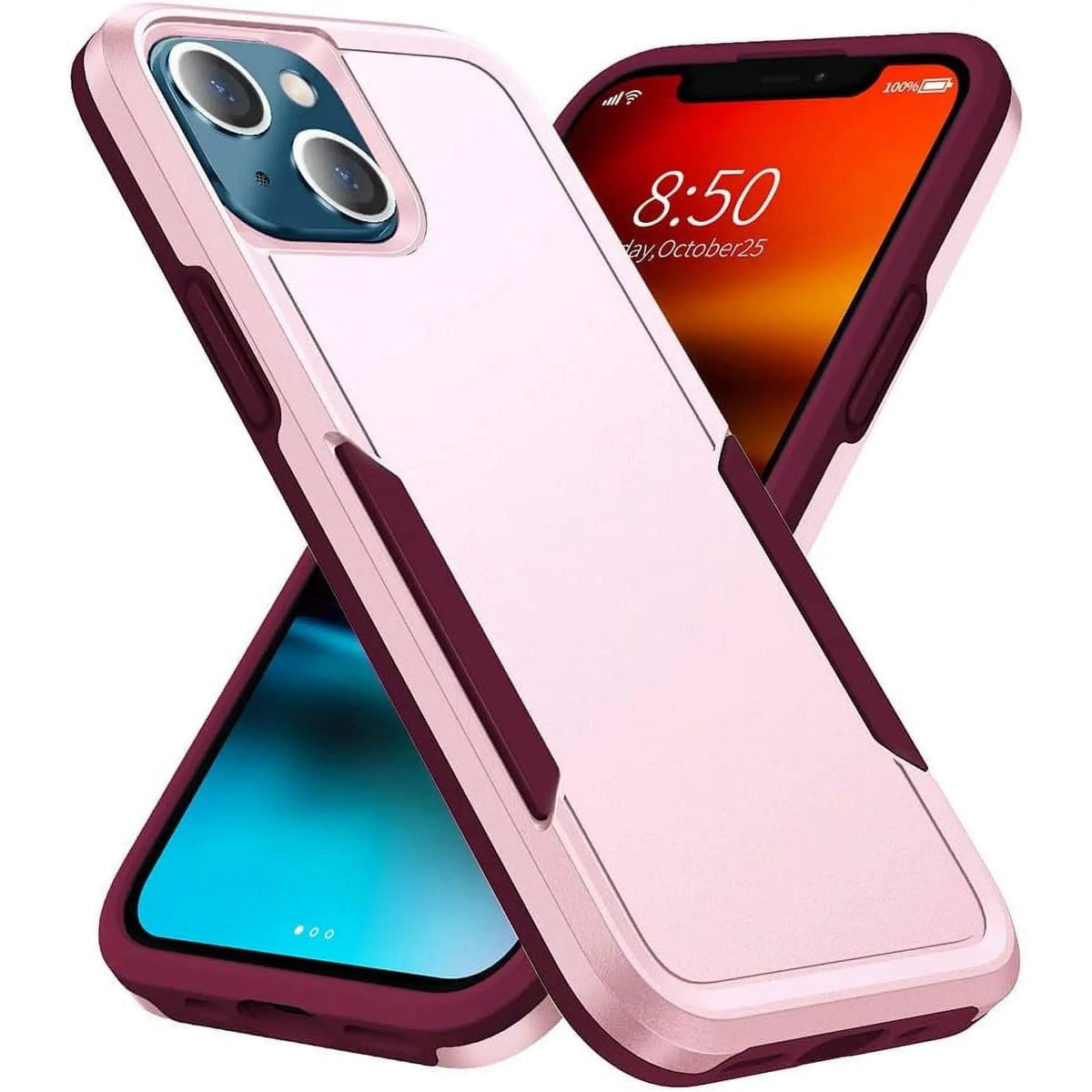 Entronix Case Compatible with iPhone 14 Plus - Soft-Touch Dual-Layer Sleek Cover