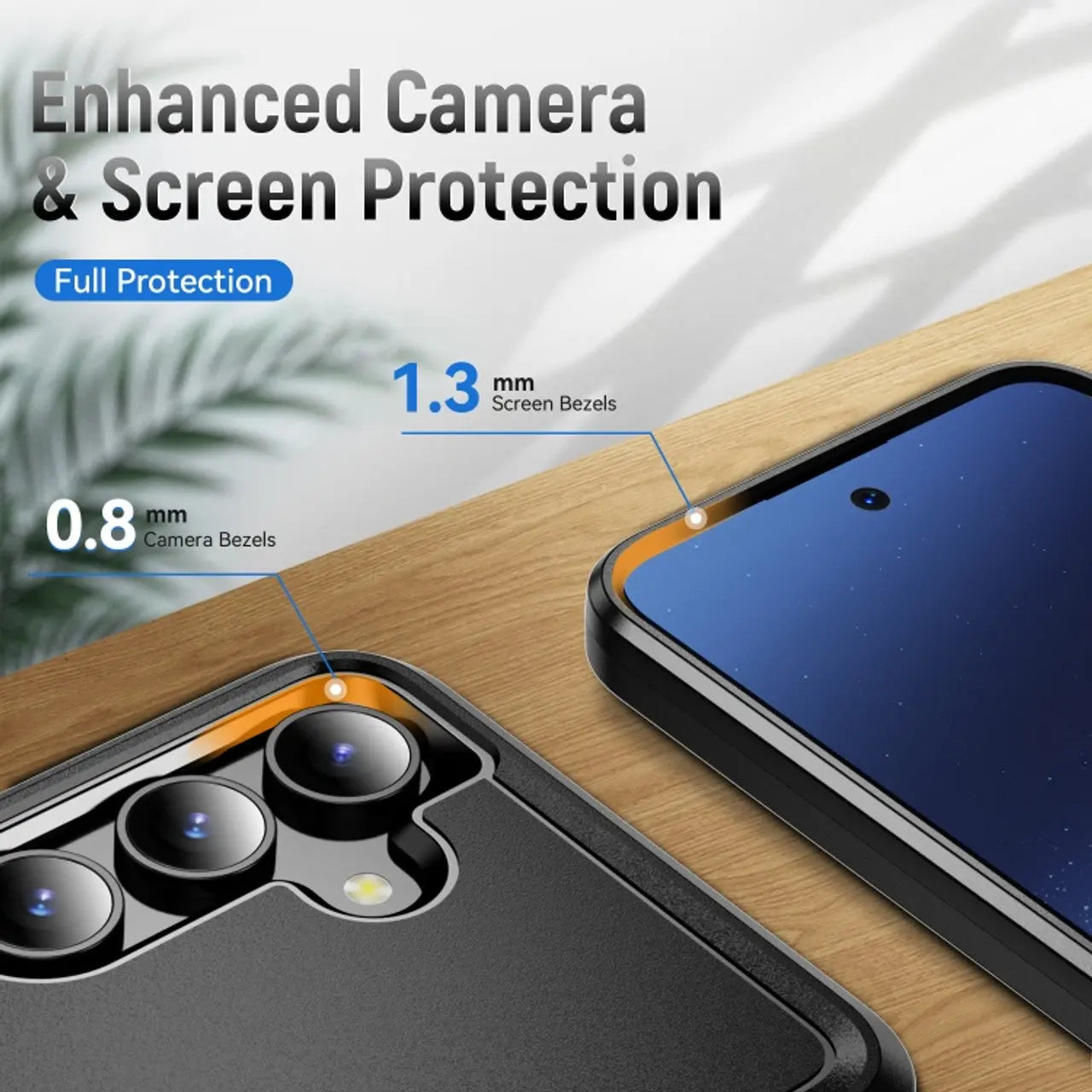 Entronix Case Compatible with Galaxy A14 - Soft-Touch Dual-Layer Sleek Cover