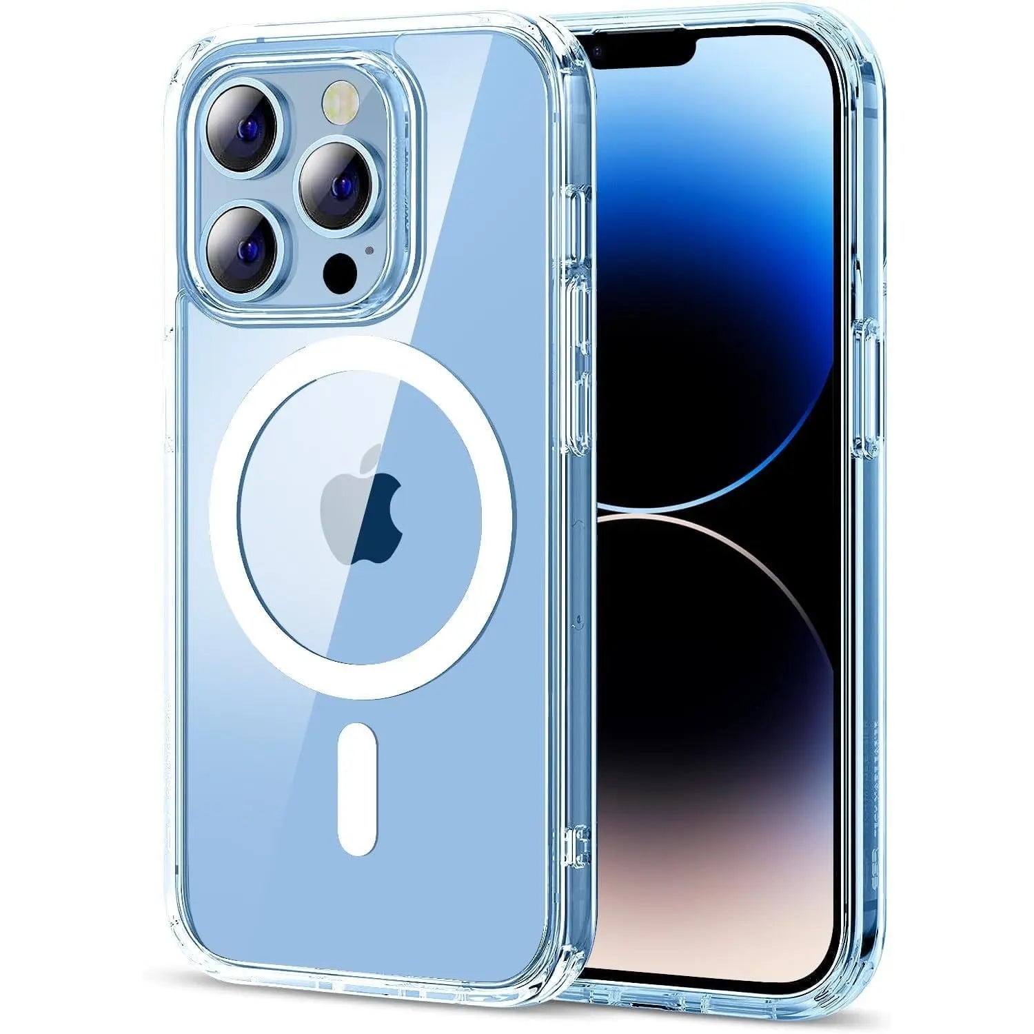 Entronix [Magnetic] Case Compatible with iPhone 13 Pro - [Hard Back] Slim Clear