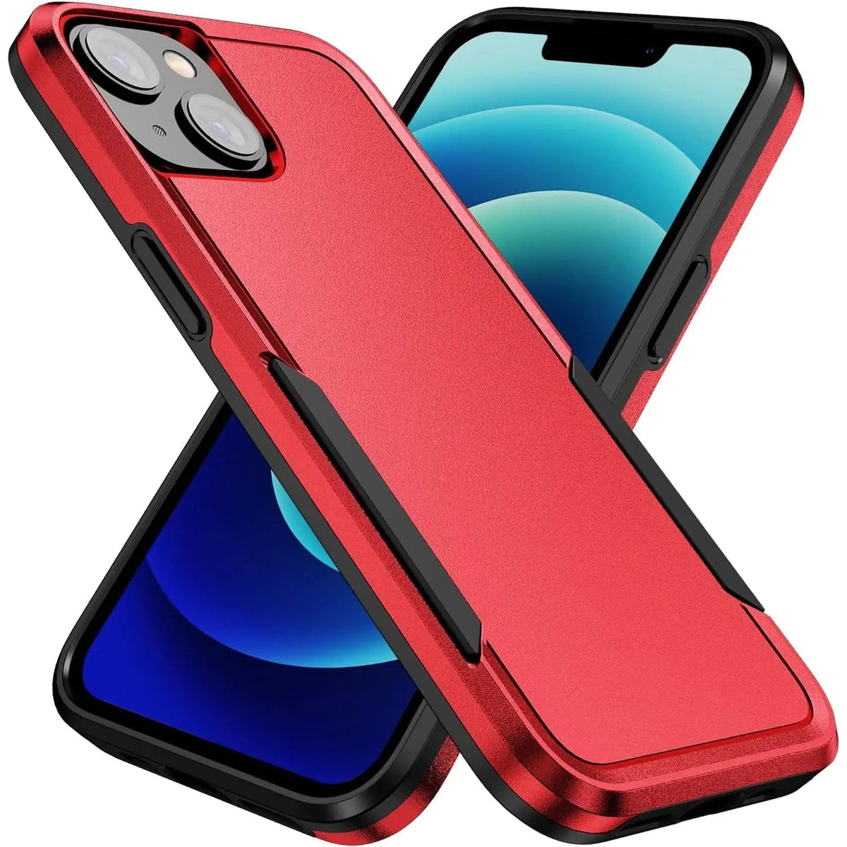 Entronix Case Compatible with iPhone 13 - Soft-Touch Dual-Layer Sleek Cover