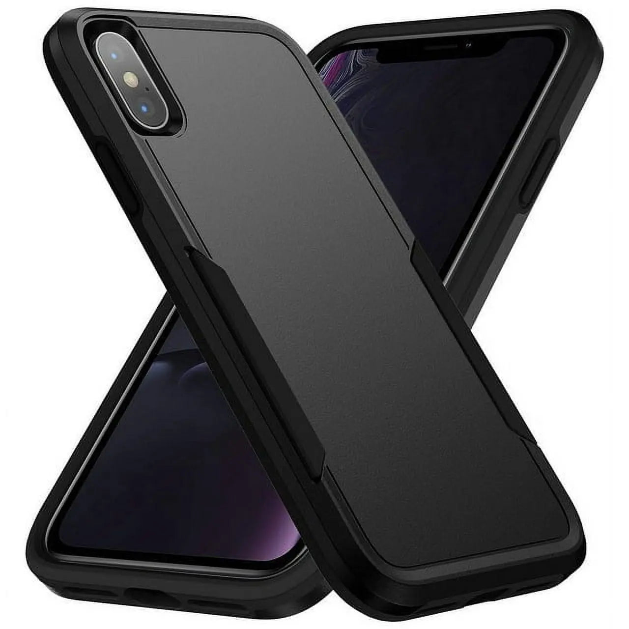 Entronix Case Compatible with iPhone X/XS - Soft-Touch Dual-Layer Sleek Cover