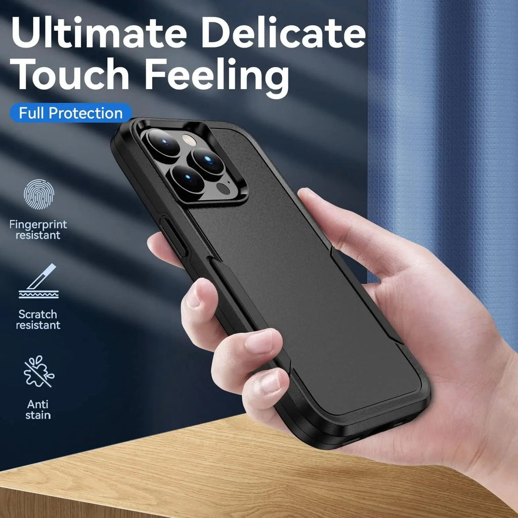 Entronix Case Compatible with iPhone X/XS - Soft-Touch Dual-Layer Sleek Cover
