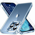 Entronix Bundle Compatible with iPhone 12 Pro Max - [Hard Back] Clear Case & 2 Clear Screen Protectors