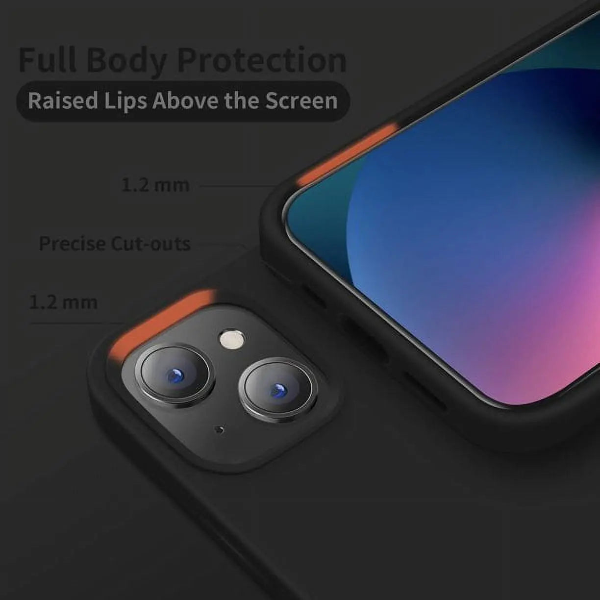 Entronix Case Compatible with iPhone 14 Plus - Soft-Touch Liquid Silicone