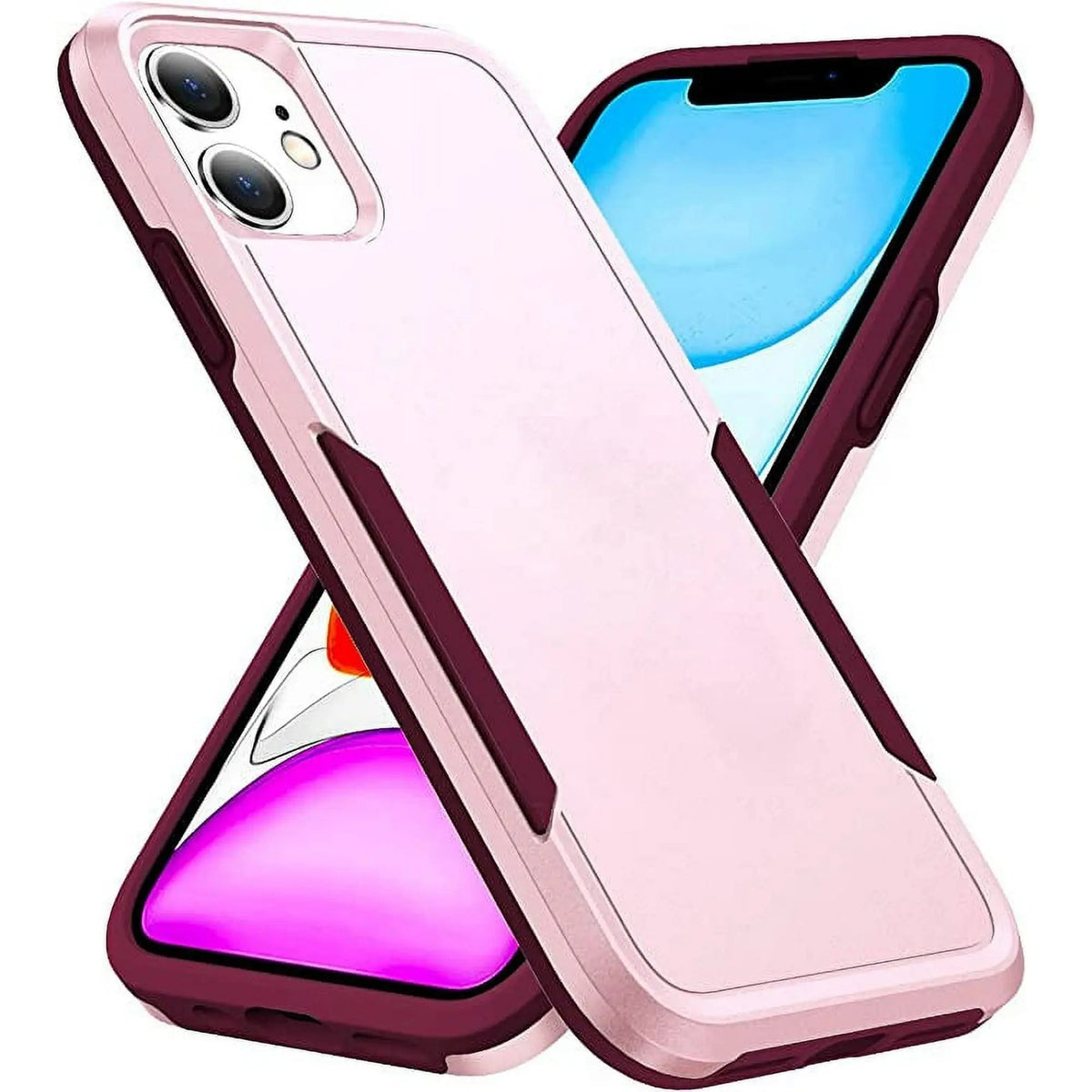 Entronix Case Compatible with iPhone 11 - Soft-Touch Dual-Layer Sleek Cover