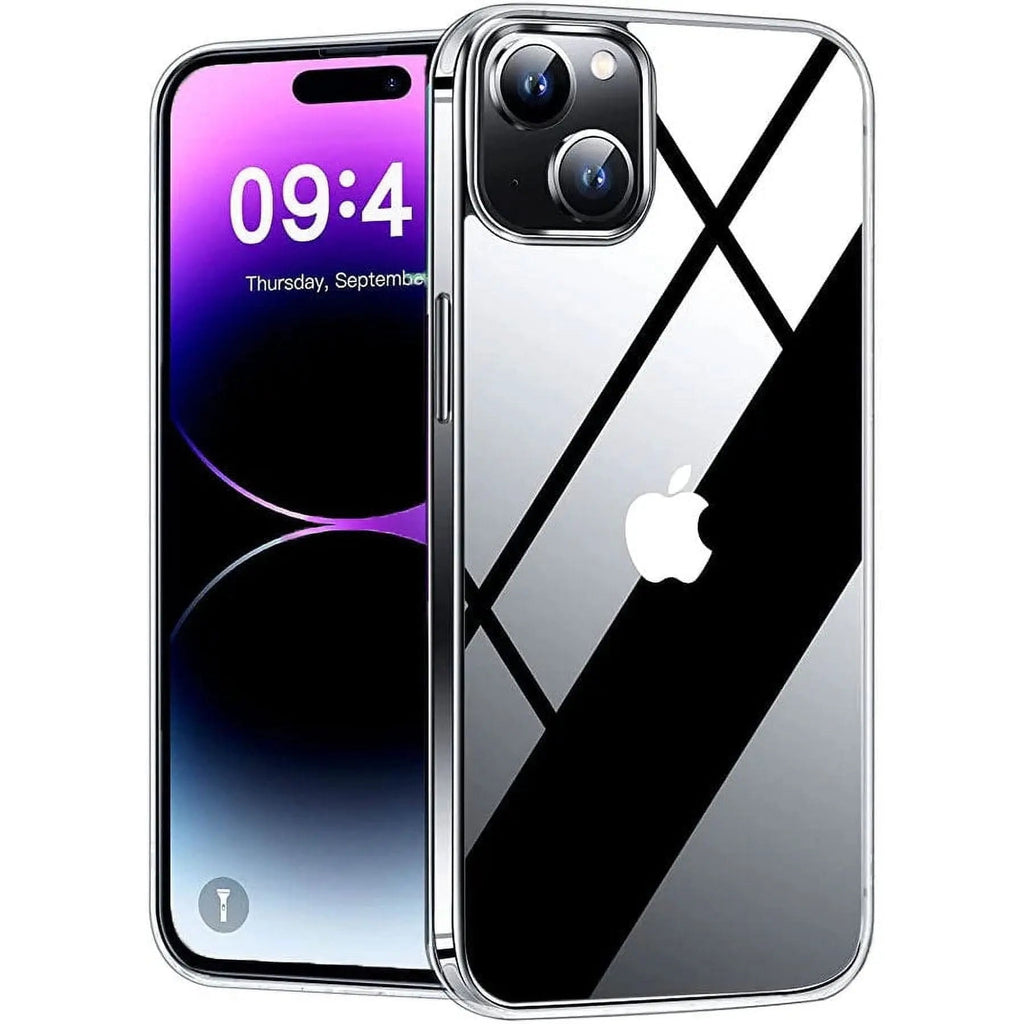 Entronix Case Compatible with iPhone 13 - [Hard Back] Slim Clear