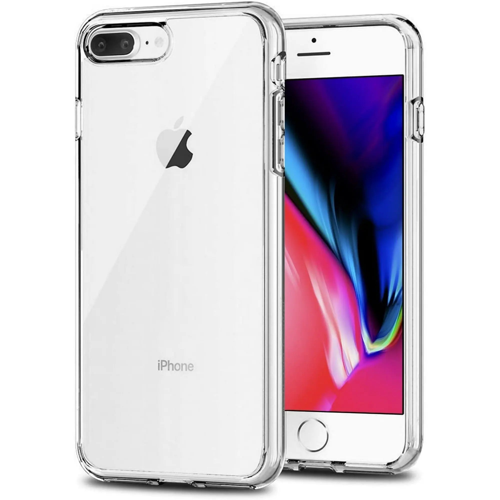 Entronix Case Compatible with iPhone 8 Plus/7 Plus - [Hard Back] Slim Clear