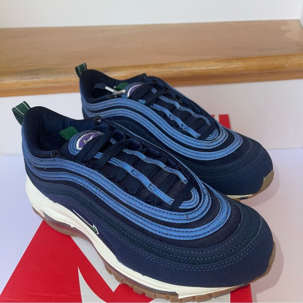 Nike Air Max 97 QS women’s — Obsidian / Gorge Green , navy blue reflective