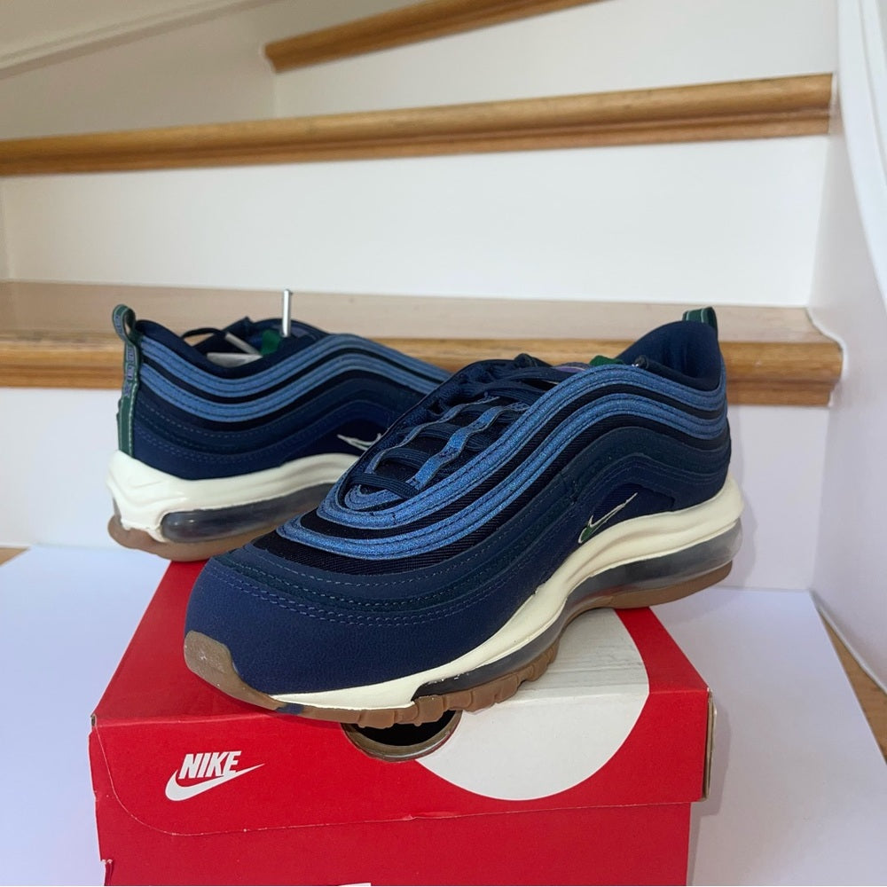 Nike Air Max 97 QS women’s — Obsidian / Gorge Green , navy blue reflective
