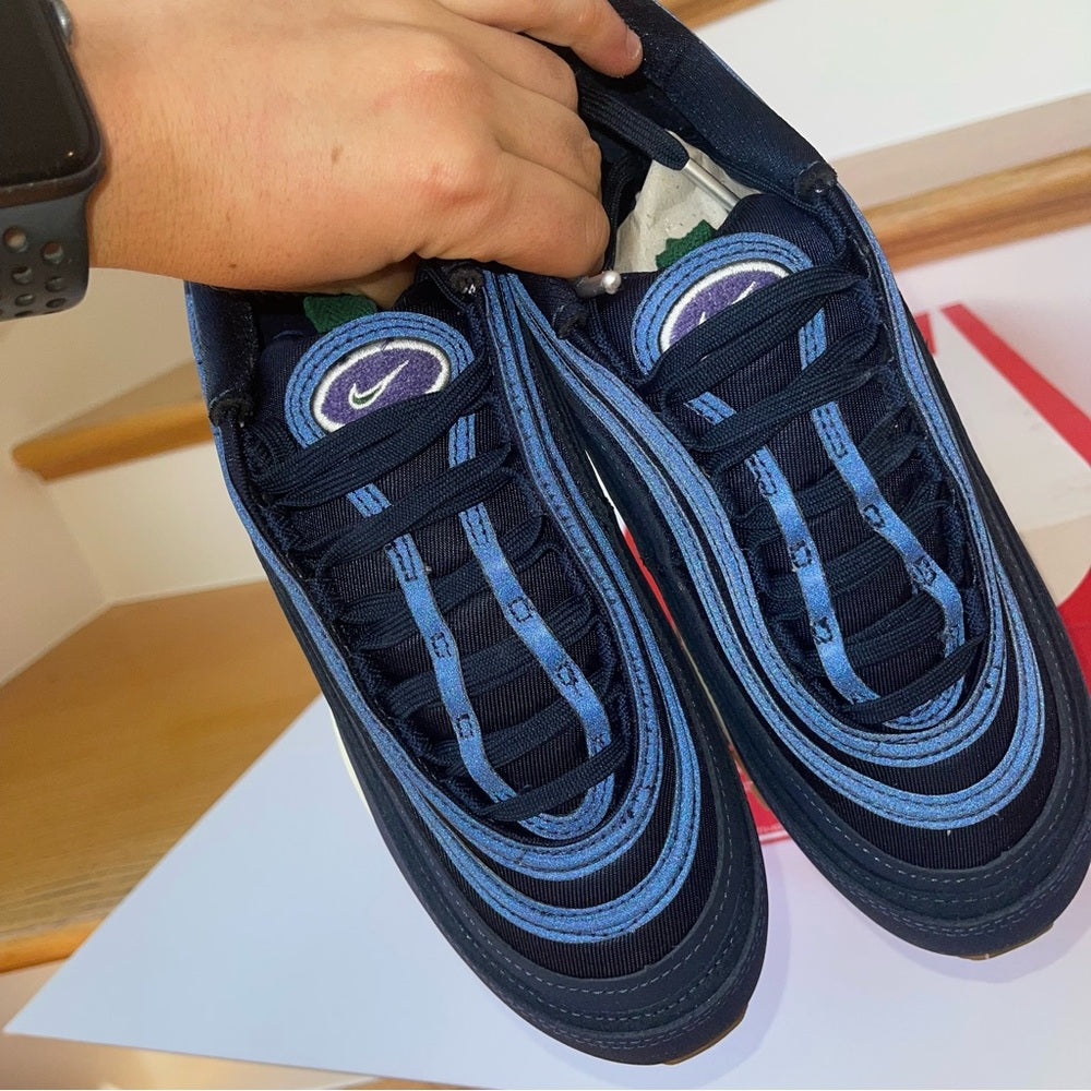 Nike Air Max 97 QS women’s — Obsidian / Gorge Green , navy blue reflective