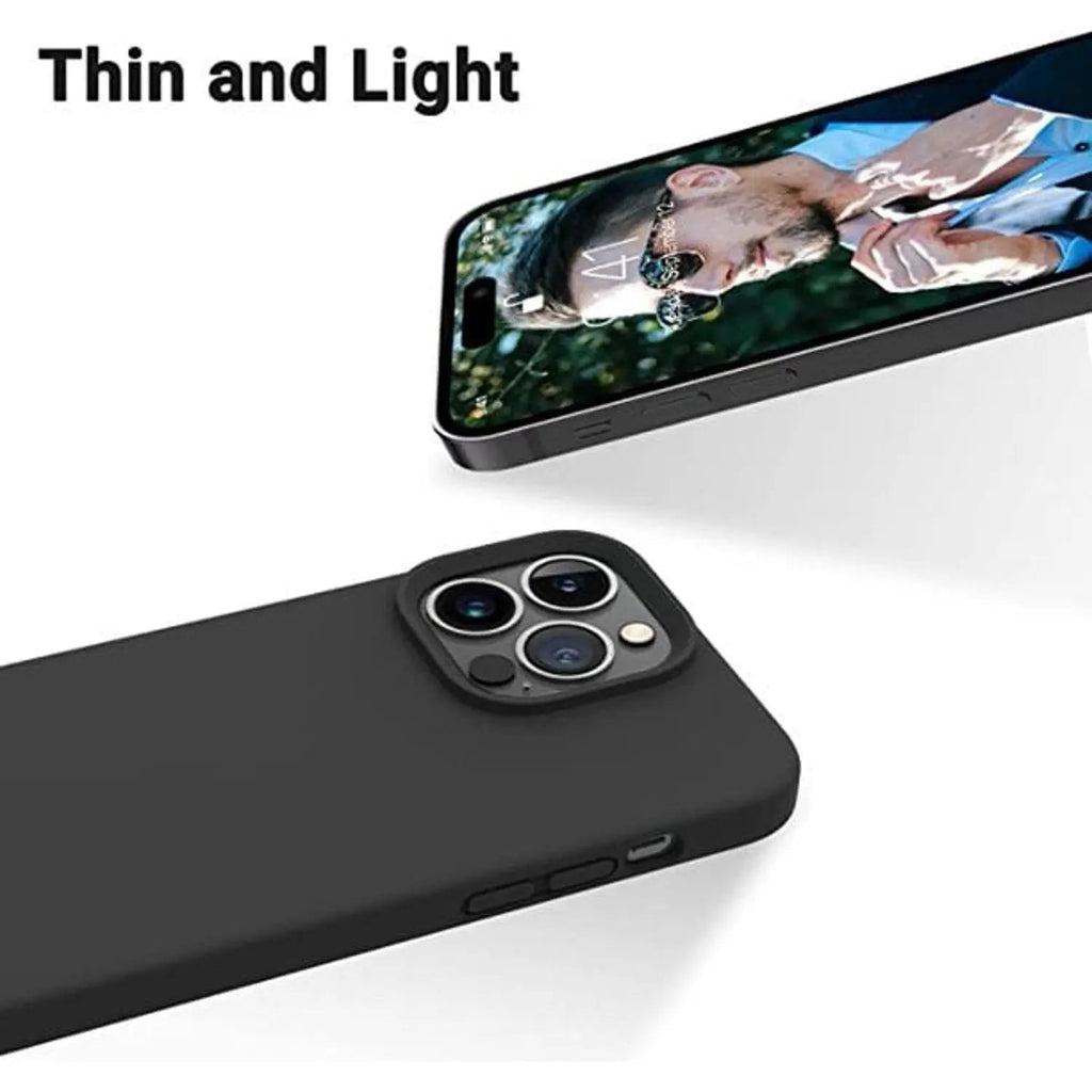 Entronix Case Compatible with iPhone 12/12 Pro - Soft-Touch Liquid Silicone