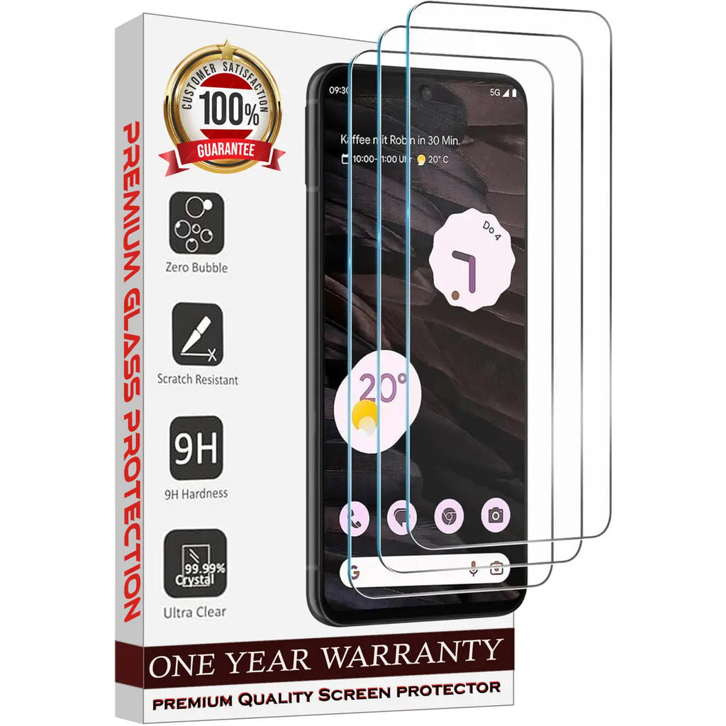 Entronix Clear Screen Protector Compatible with Galaxy A70 - 3-Piece Combo